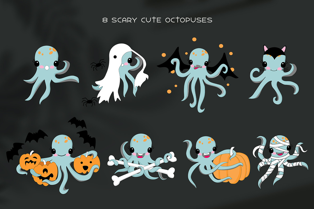 Halloween octopus, an Illustration by Nejumi (Photo 2 of 5)