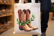 Watercolor Cowboy Autumn Clipart, an Illustration by Rose Art (Thumbnail 5 of 7)