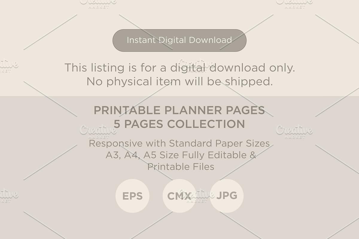 Mediation Log Self Care Planner Page, a Stationery Template by shahsoft (Photo 4 of 4)
