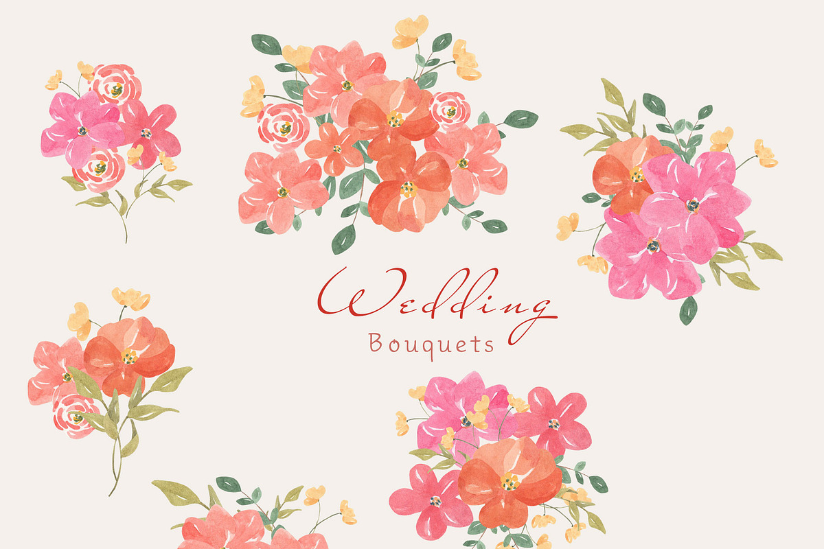 Watercolor Wedding Clipart, a Graphic by natalisart (Photo 2 of 14)