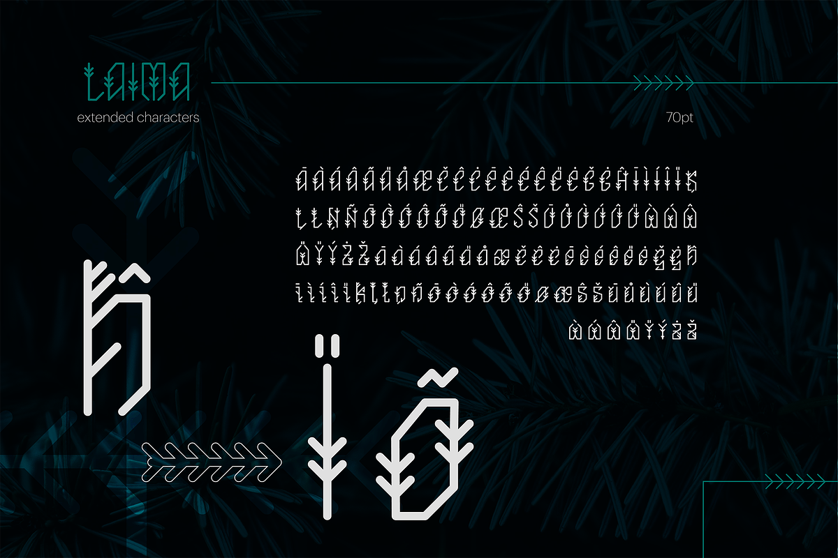 Laima Ethnic Font preview 6