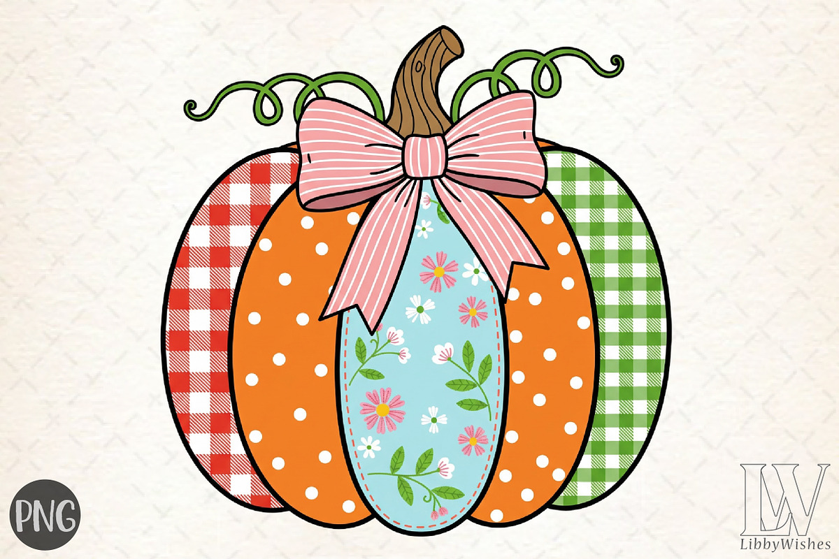 Fall Pumpkin Png, an Illustration by Libby Wishes (Photo 1 of 6)
