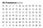 Freelance icons set, an Outline Icon by AIWD (Thumbnail 2 of 2)