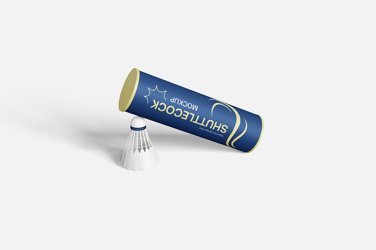 Shuttlecock Mockup Set, an Advertising Mockup by Indah