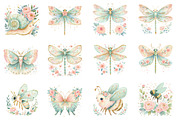 Spring Insects Garden Clipart, an Illustration by Designworld (Thumbnail 6 of 8)