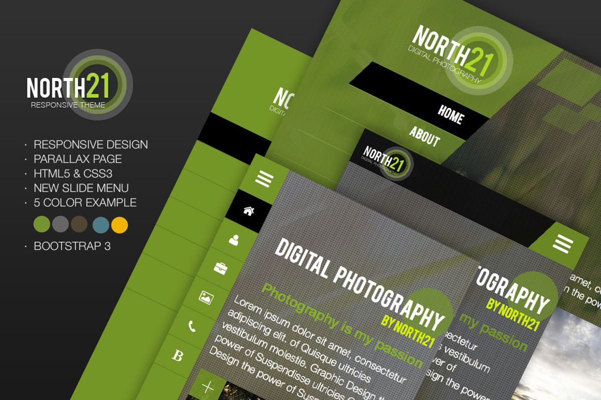 North21 - One Page Responsive, a HTML Template by Ake Design