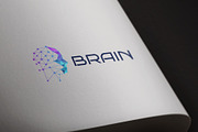 Futuristic AI Brain Logo Design, a Branding & Logo Template by HueNestify (Thumbnail 2 of 3)