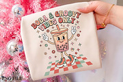 Boba And Groovy Vibes Only PNG, a Seasonal Illustration by CrexoraLab (Thumbnail 1 of 4)