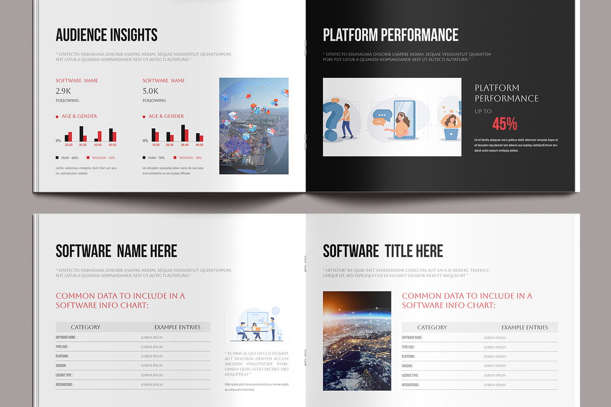 Social Media Report Template, a Brochure Template by MightyDesign (Photo 4 of 9)