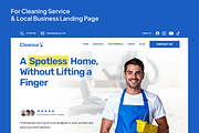 Cleansa – Cleaning Service Website, a Landing Page Template by TemplatePlus.net (Thumbnail 1 of 4)