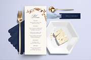 Royal Golden Wreath Wedding Suite, an Invitation Template by Aquarellina (Thumbnail 2 of 8)