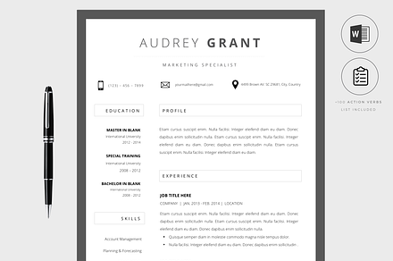 RESUME CV TEMPLATE WORD