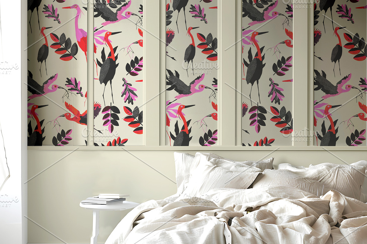Wallpaper Bedroom Scene  Mockup, a Product Mockup by Nora Gad (Photo 19 of 24)