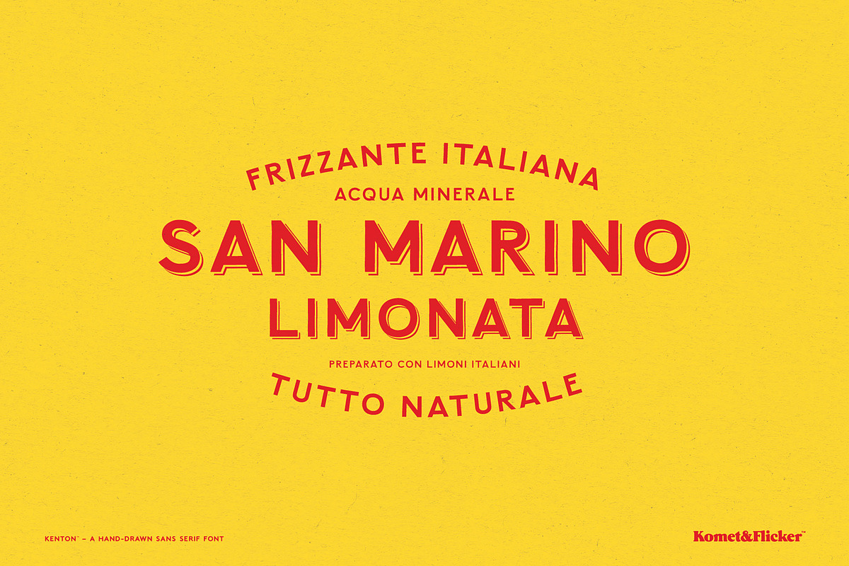 Kenton - A Hand-drawn Font, a Sans Serif Font by Komet & Flicker (Photo 6 of 12)