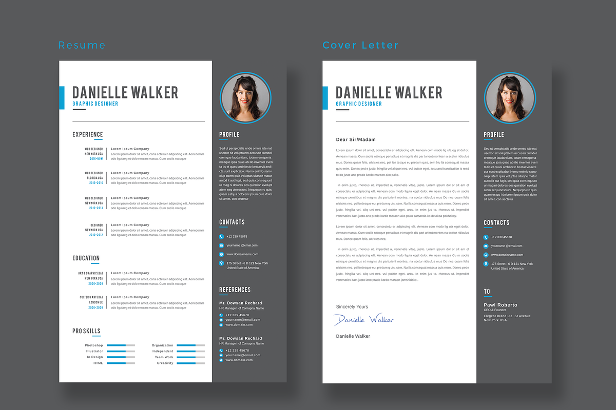Resume/CV, a Resume Template by Pxl_graphic (Photo 2 of 4)