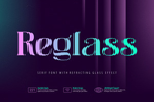 Reglass - Refractive Serif Font, a Serif Font by Gleb Guralnyk