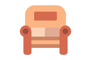 Sofa Flat Icon, a Duotone Icon by Pexelpy