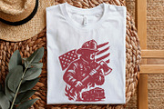 Firefighter PNG, American Flag, an Illustration by SharpMarketplace (Thumbnail 5 of 9)