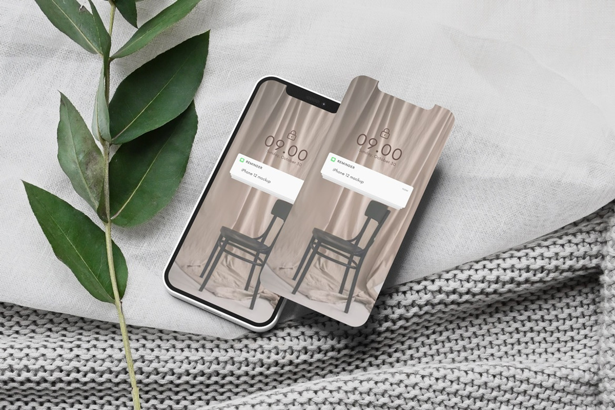 iPhone 12 Mockup, an iPhone Mockup by YurnalisPerix (Photo 3 of 4)