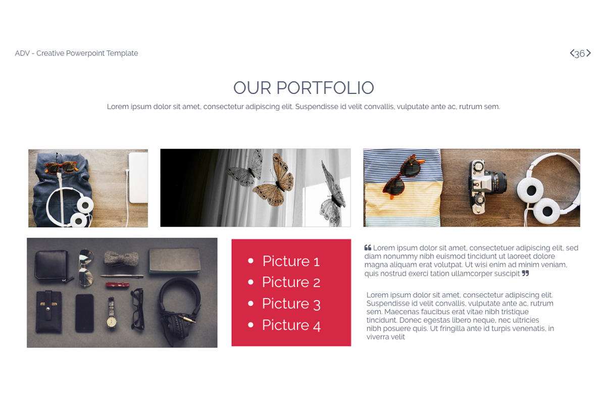 ADV Powerpoint Template, a Presentation Template by OXXO (Photo 36 of 78)