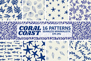Seamless Corals Pattern Collection, a Pattern Graphic by Kokoshka (Thumbnail 1 of 3)