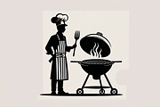 BBQ Grill Master Chef Bundle, an Illustration by Creativeshirt (Thumbnail 5 of 7)