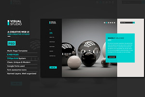 Creative Studio Website UI PSD