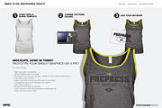 Women's Ghosted Singlet Template, an Apparel Mockup by PrePress Toolkit (Thumbnail 3 of 6)