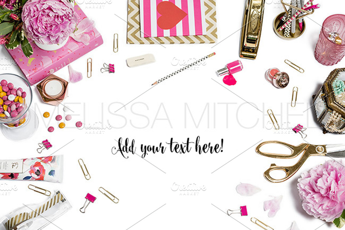 Pink Chevron Styled Desk Mockup #31, an iPhone Mockup by MMStyledStock (Photo 1 of 3)