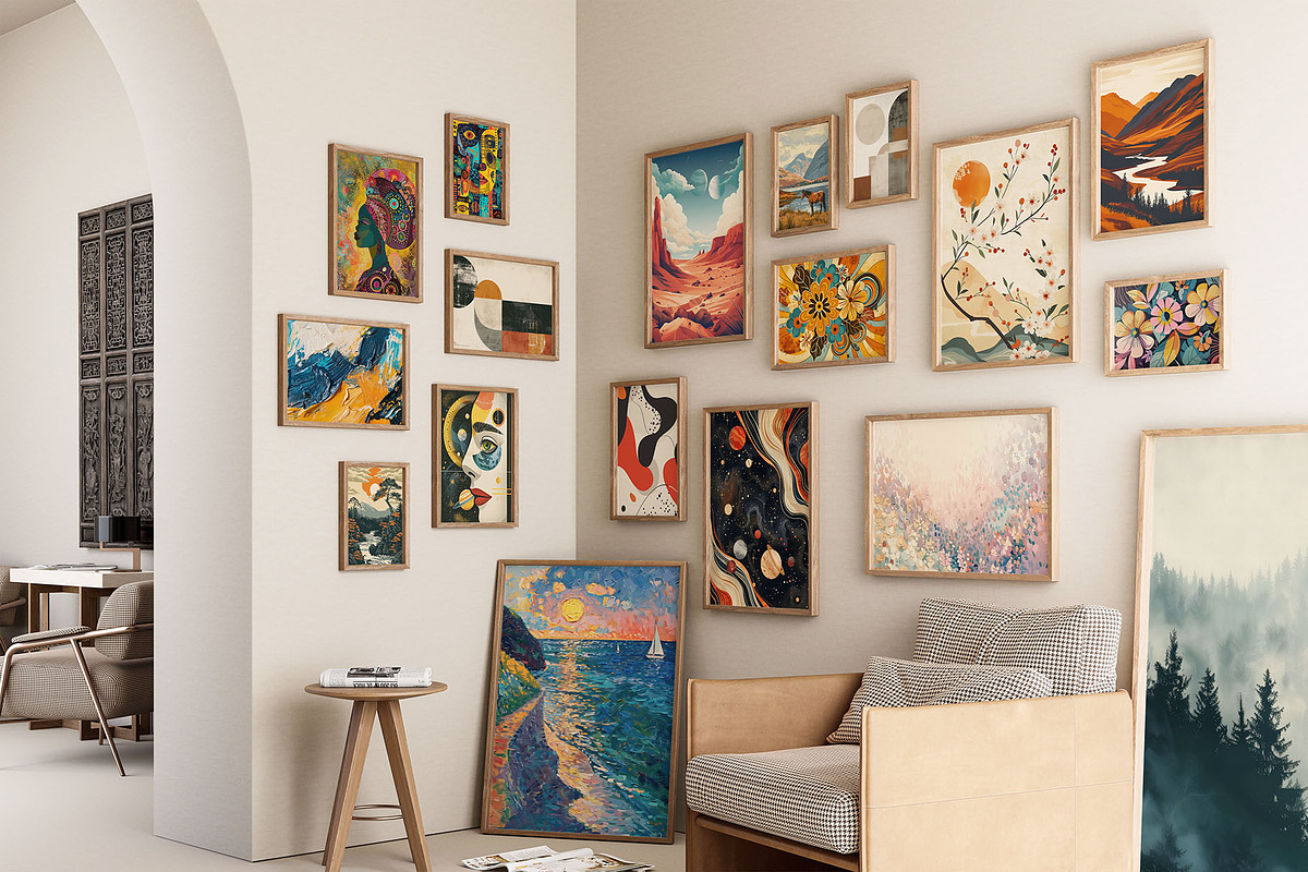 Eclectic Wall Art. Posters., a Background Graphic by Designwork (Photo 6 of 9)