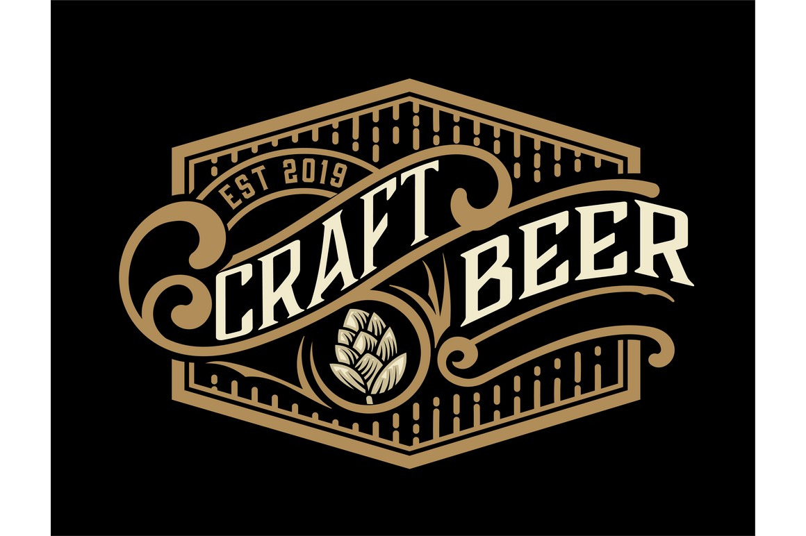 beer label design template, a Flyer Template by OneVectorStock | Creative Market beer label design template, a Flyer Template by... 