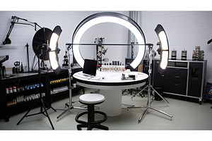 uniform ring light studio ai, a Technology Photo by pikepicture