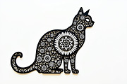 Ornate Cat Mandala Silhouette Design, an Illustration by Creativeshirt (Thumbnail 8 of 13)