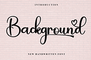 Background, a Script Font by FreshTypeINK (Thumbnail 1 of 8)