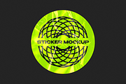 Plastic Sticker Mockup, a Mockup by Design Squad (Thumbnail 3 of 4)