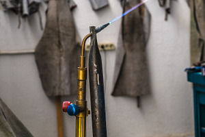 Blowtorch stock photo containing flame and industrial