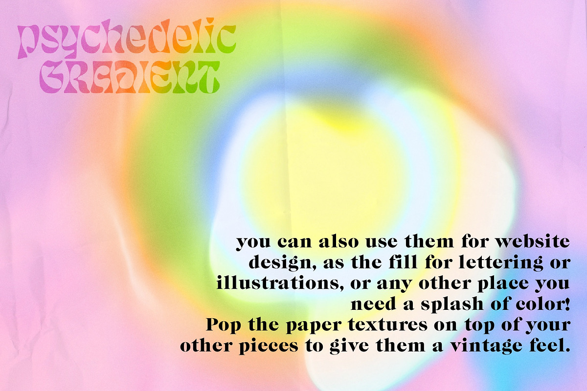 Psychedelic Gradient - 70s design, a Gradient Add-On by Dear Darling Design (Photo 5 of 15)