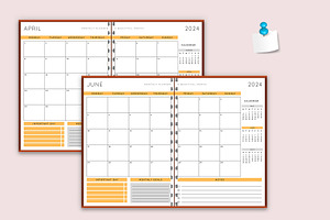 2024 Dated Monthly Planner Bundle