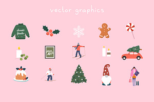 Happy Winter Vector Graphics