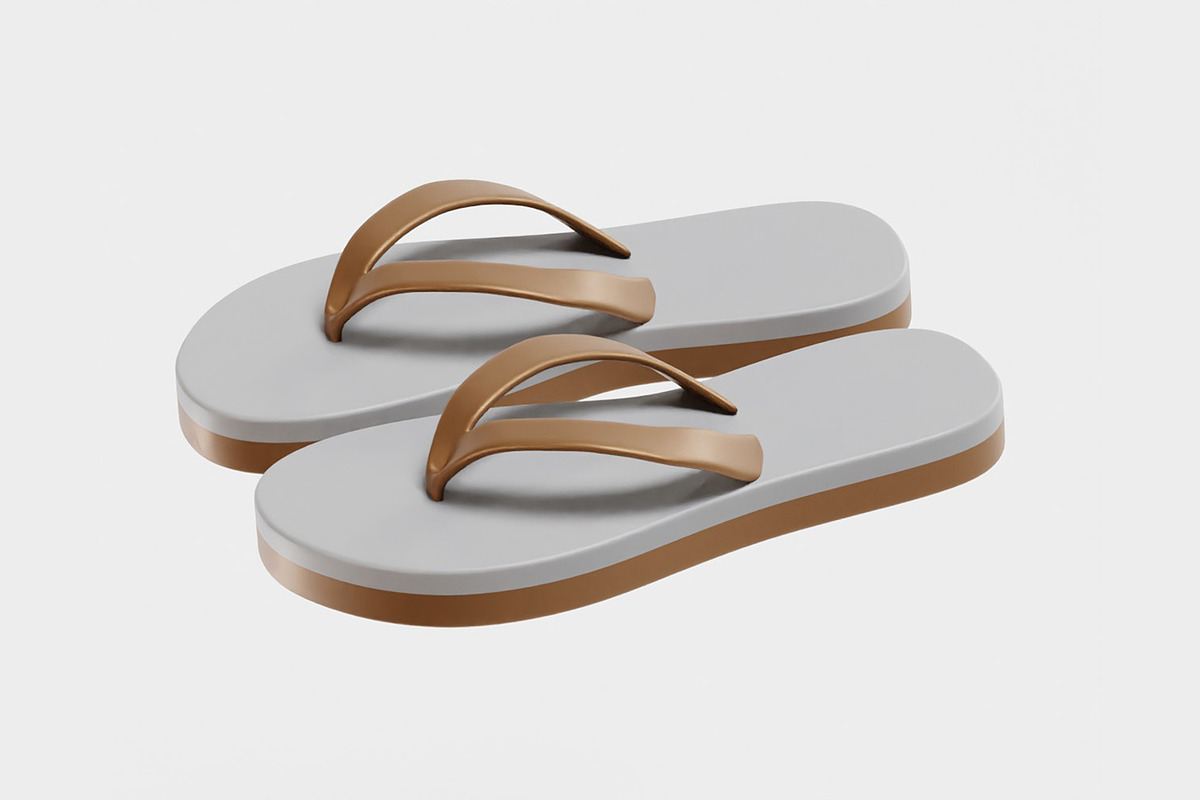 Sandals 3d model, an Object 3D Model by fahad121 (Photo 2 of 9)