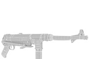 Submachine gun MP40, an Object 3D Model by AndrewWhite (Thumbnail 24 of 25)
