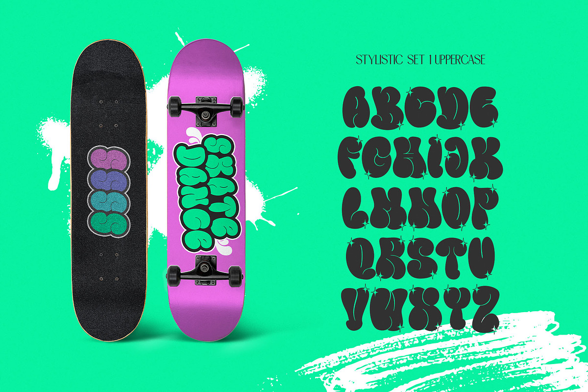 Mamboo Bubble Mix Graffiti Font, a Sans Serif Font by alit design (Photo 11 of 20)