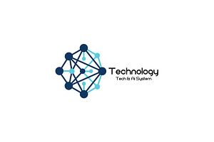 Technology logo, AI logo design, a Branding & Logo Template by YUDesignStore