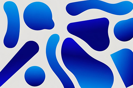 blue and white gradiënt abstract, a Wallpaper Photo by ComfortQ