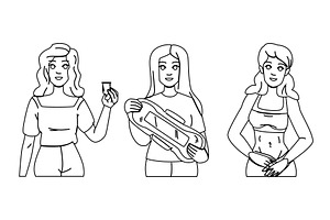 care menstrual hygiene woman vector, a Person Illustration by pikepicture