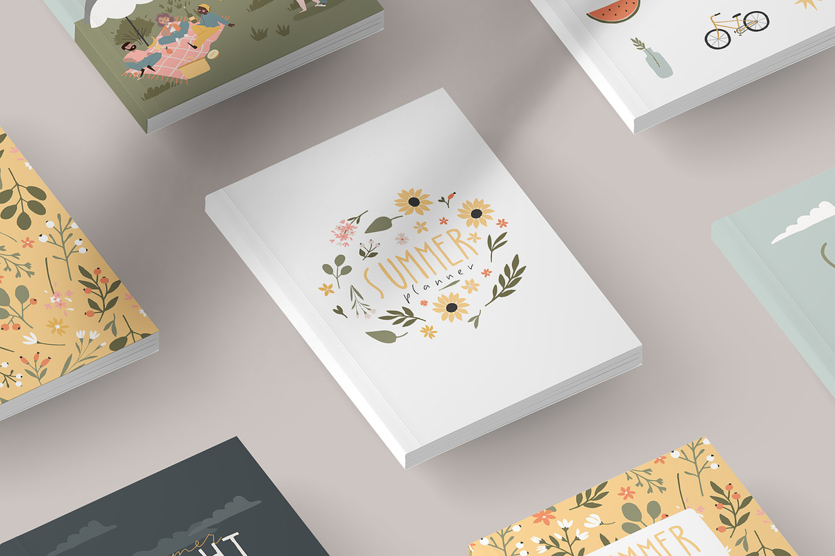 SUMMER planners - stationery set, a Stationery Template by Cute Atelier (Photo 8 of 10)