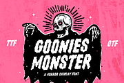 Goonies Monster Font - Scary Font, a Handwritten Font by ariodsgn (Thumbnail 1 of 7)