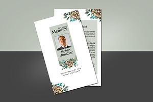 Funeral Prayer Card Template-V07