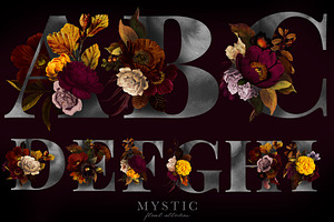 Mystic Floral Collection Clip Art