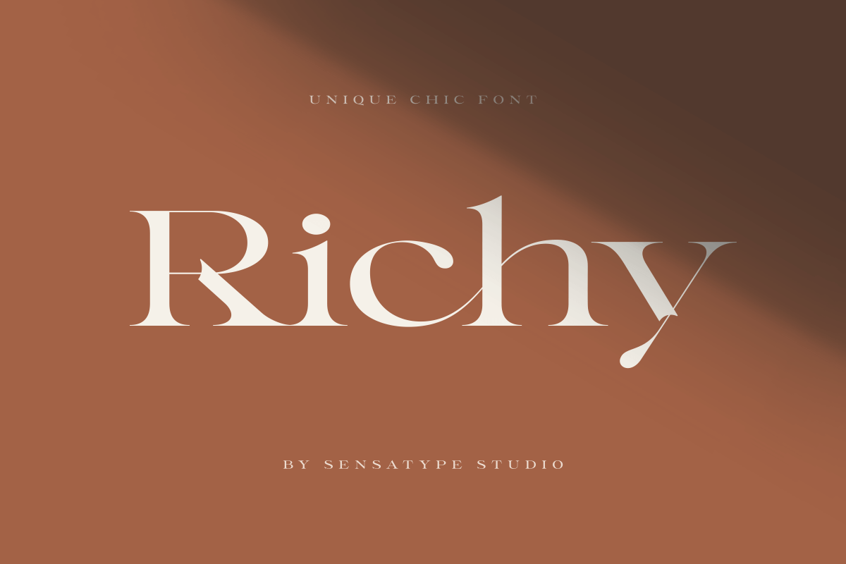 Richy - Unique Chic Font, a Serif Font by Sensatype (Photo 9 of 21)
